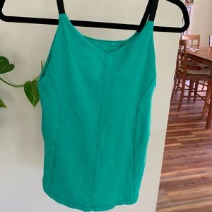 Teal sports tank